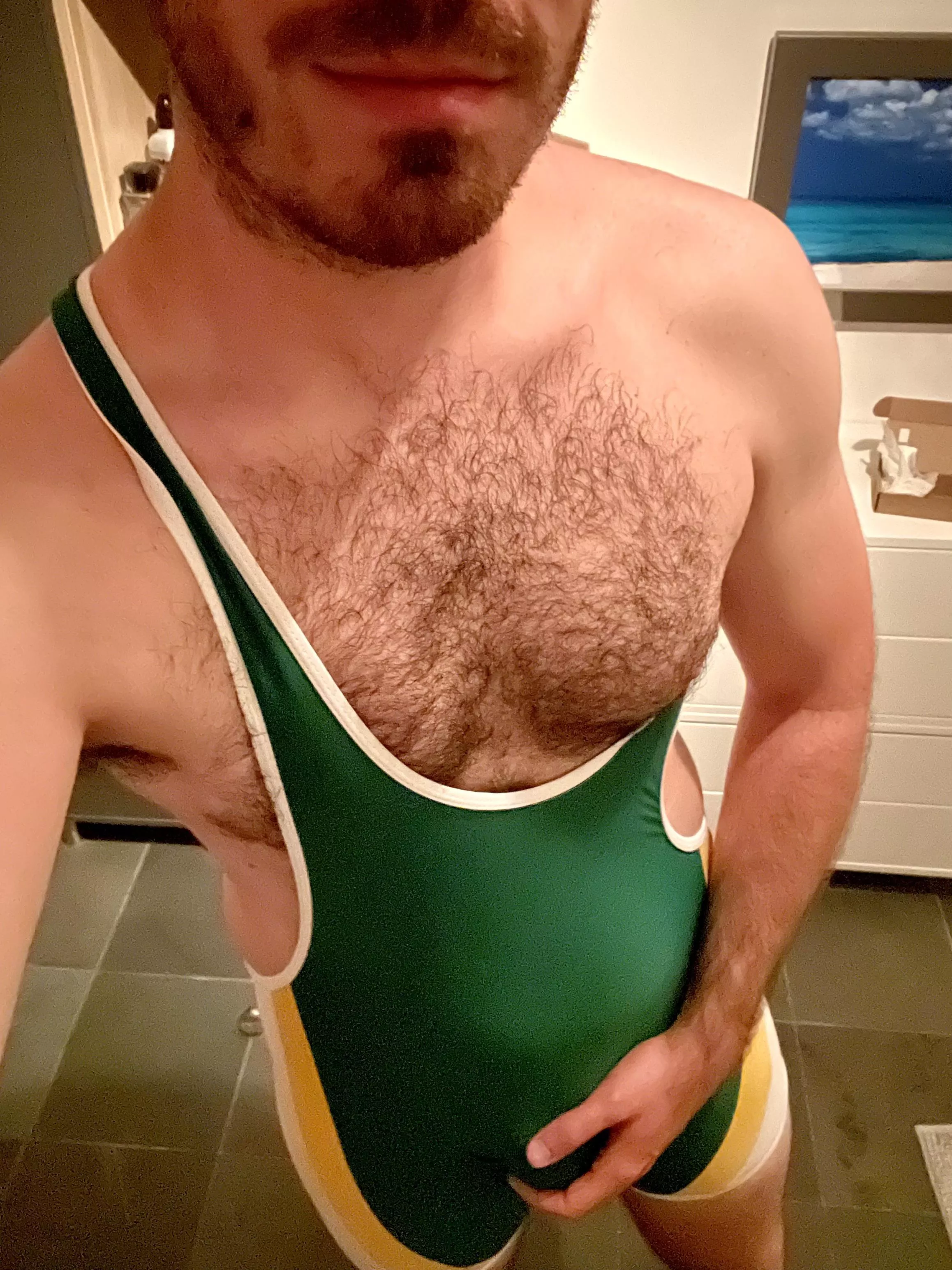 Back home after a hot session with a fellow kinkster Back home after a hot session with a fellow kinkster