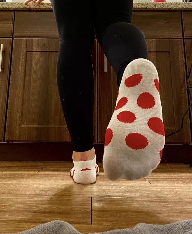 Back in white socks my fav😉