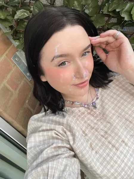 balcony cumshot and my dress took most of it ? (try to ignore the snapchat filter lol)