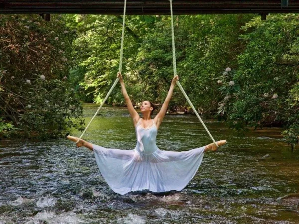 Ballerina under a bridge Ballerina under a bridge