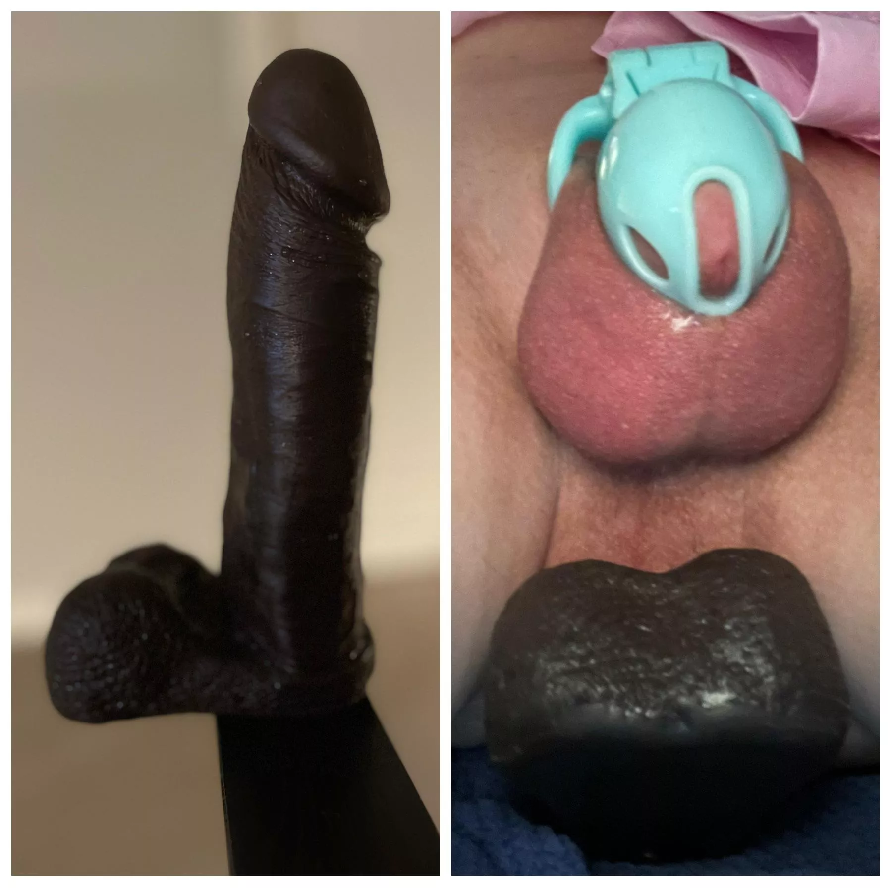 Balls deep on this cock for my first post here. Wish it was a real cock… Balls deep on this cock for my first post here. Wish it was a real cock…