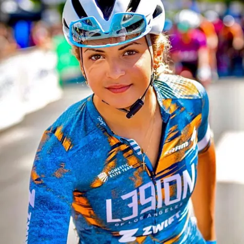 Barbadian cyclist Amber Joseph Barbadian cyclist Amber Joseph