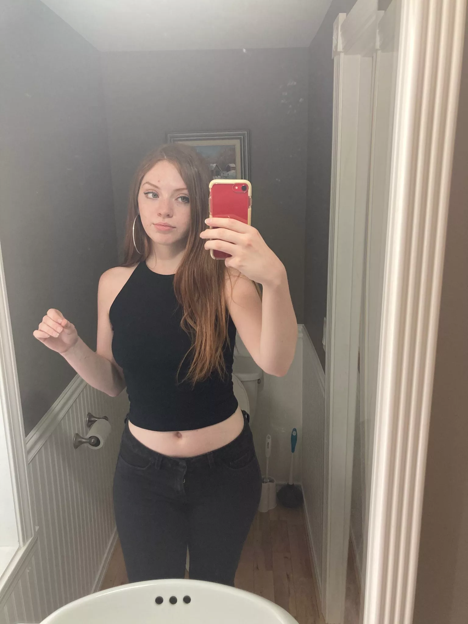 Bathroom selfie Bathroom selfie