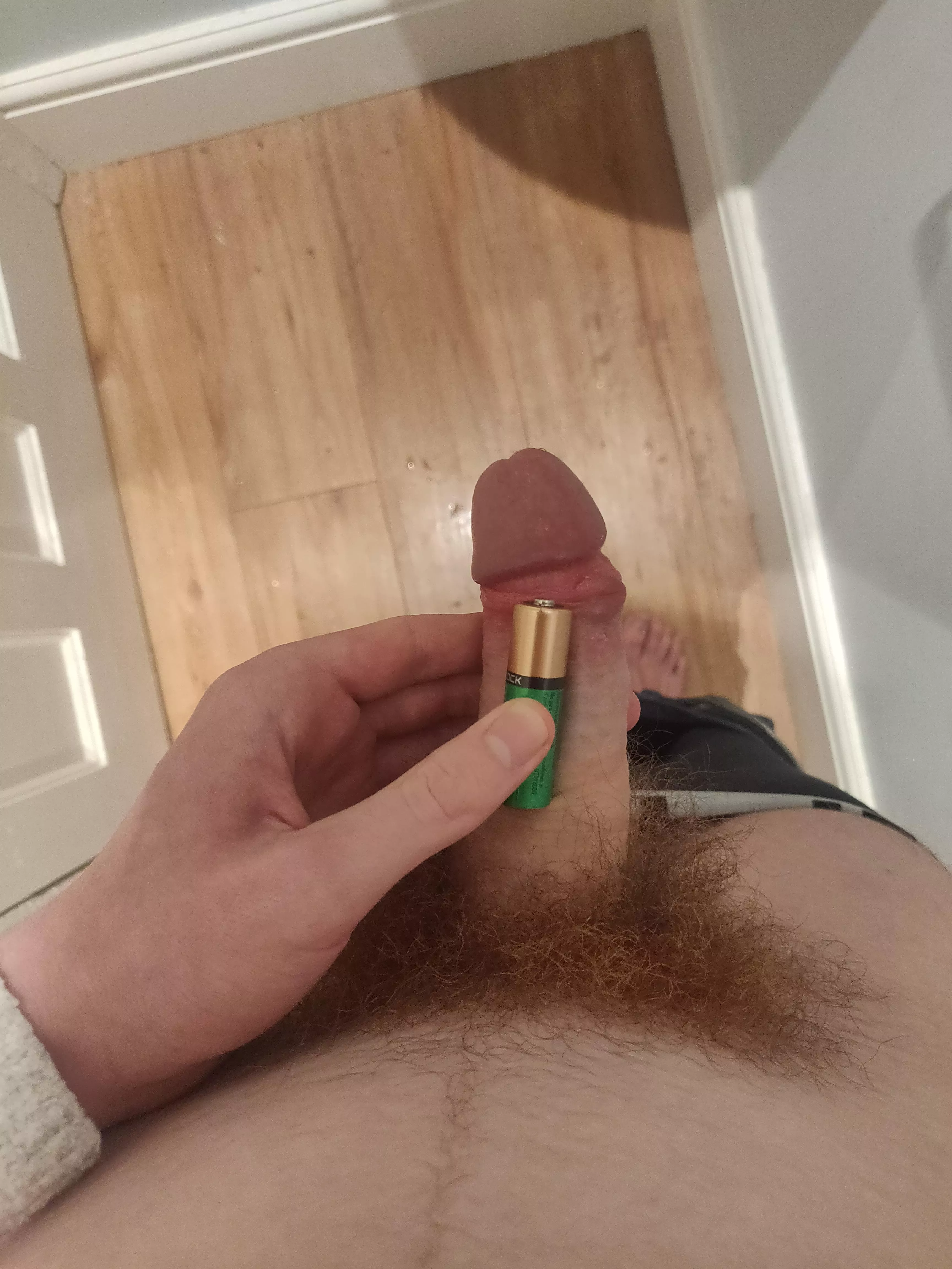 Battery was the closest thing in size I had😞 Battery was the closest thing in size I had😞