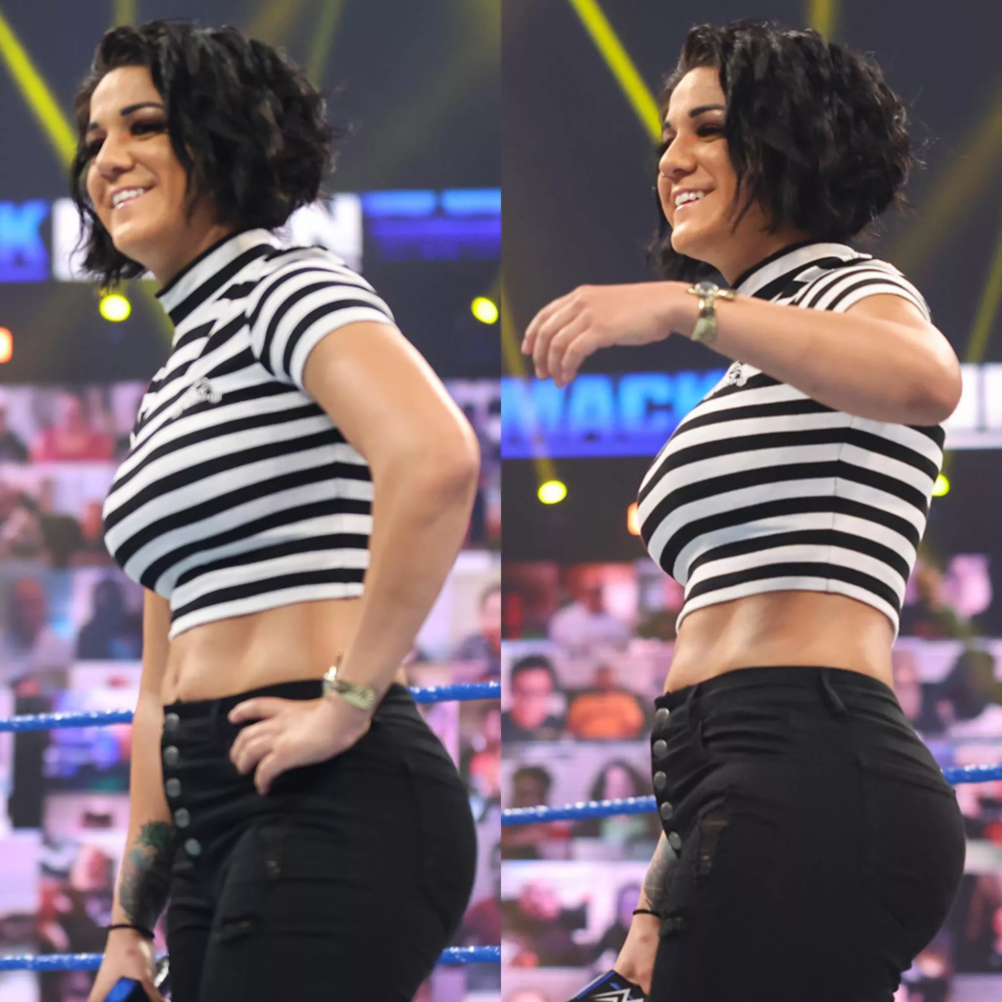 Bayley's fat butt in jeans Bayley's fat butt in jeans