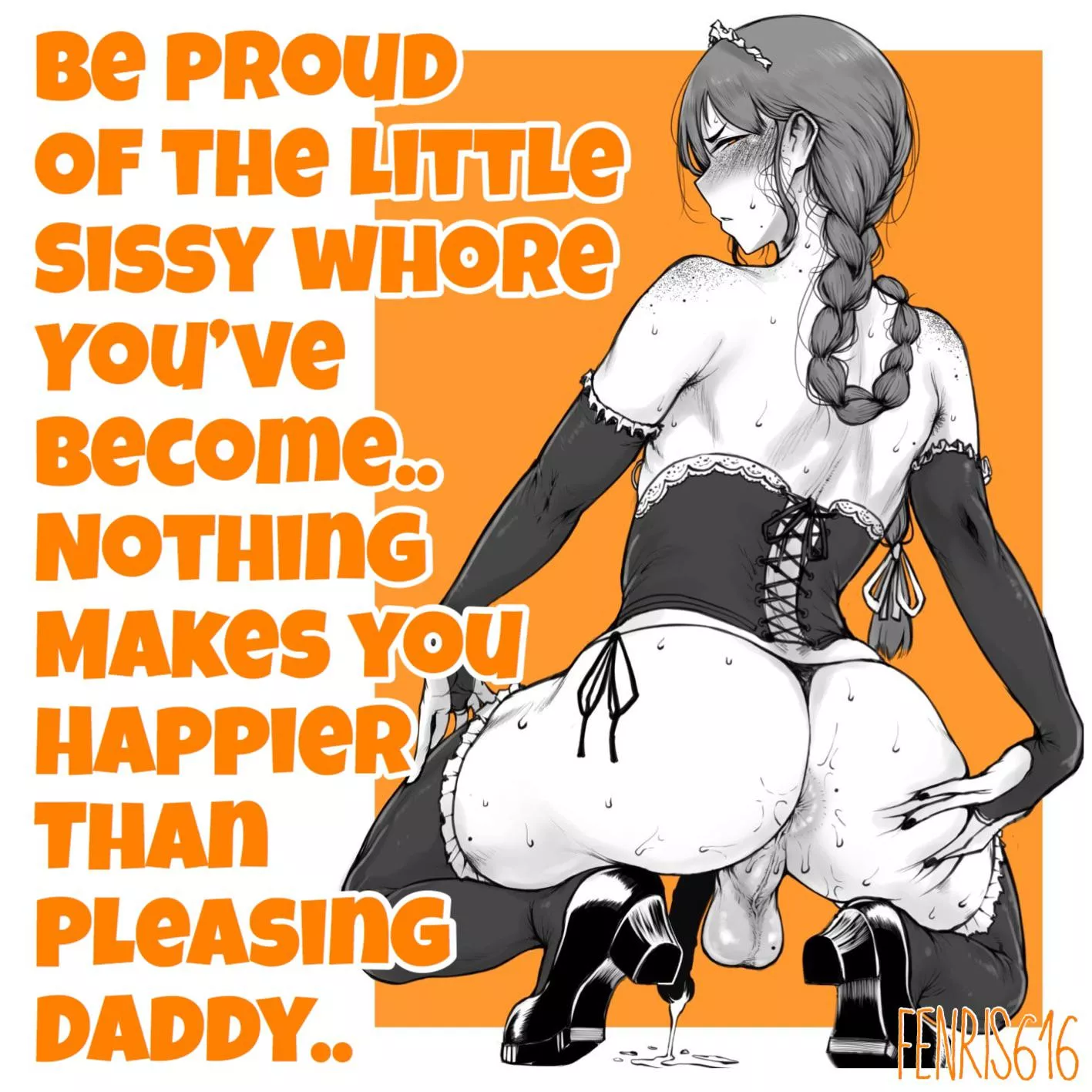 Be a Proud Sissy… (art Tanishi - caps Fenris616)