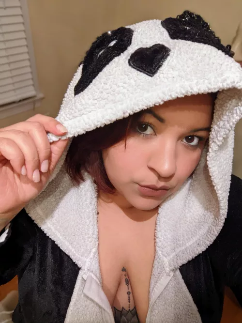 Be honest, would you fuck me in my panda onesie??💋💋