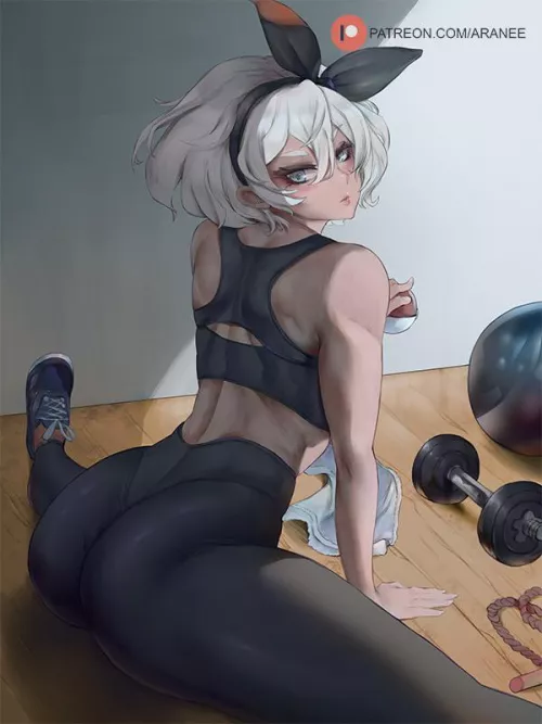 Bea doing stretches Bea doing stretches