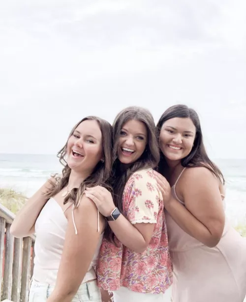 Beach babes. Beach babes.