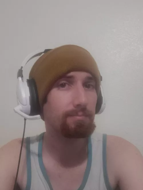 Beanie + headset = comfy gamer!. Hit me up boys!