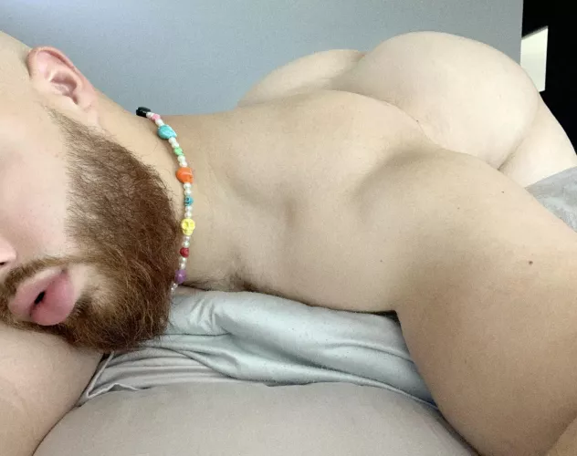 Beard and man ass π