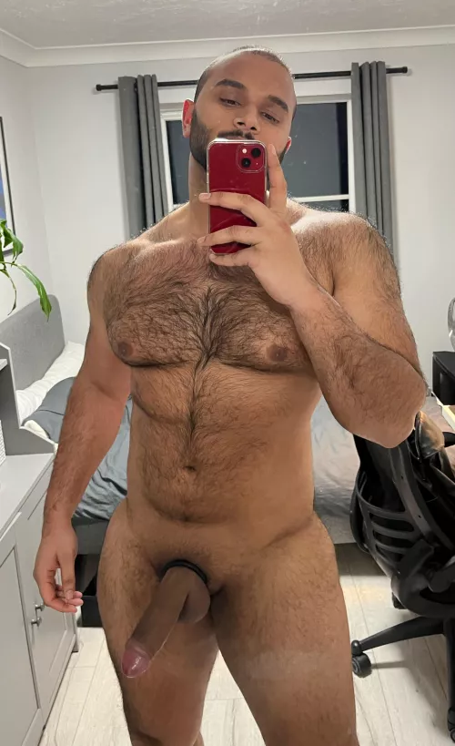 Beard, boner and cock ring
