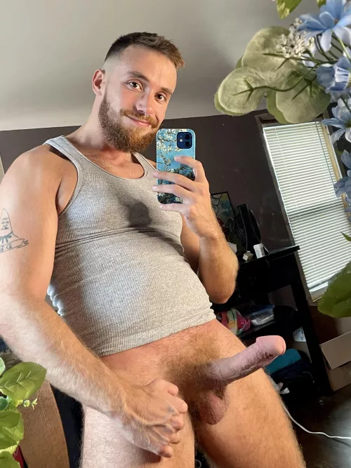 Beard, bush and fat dick π