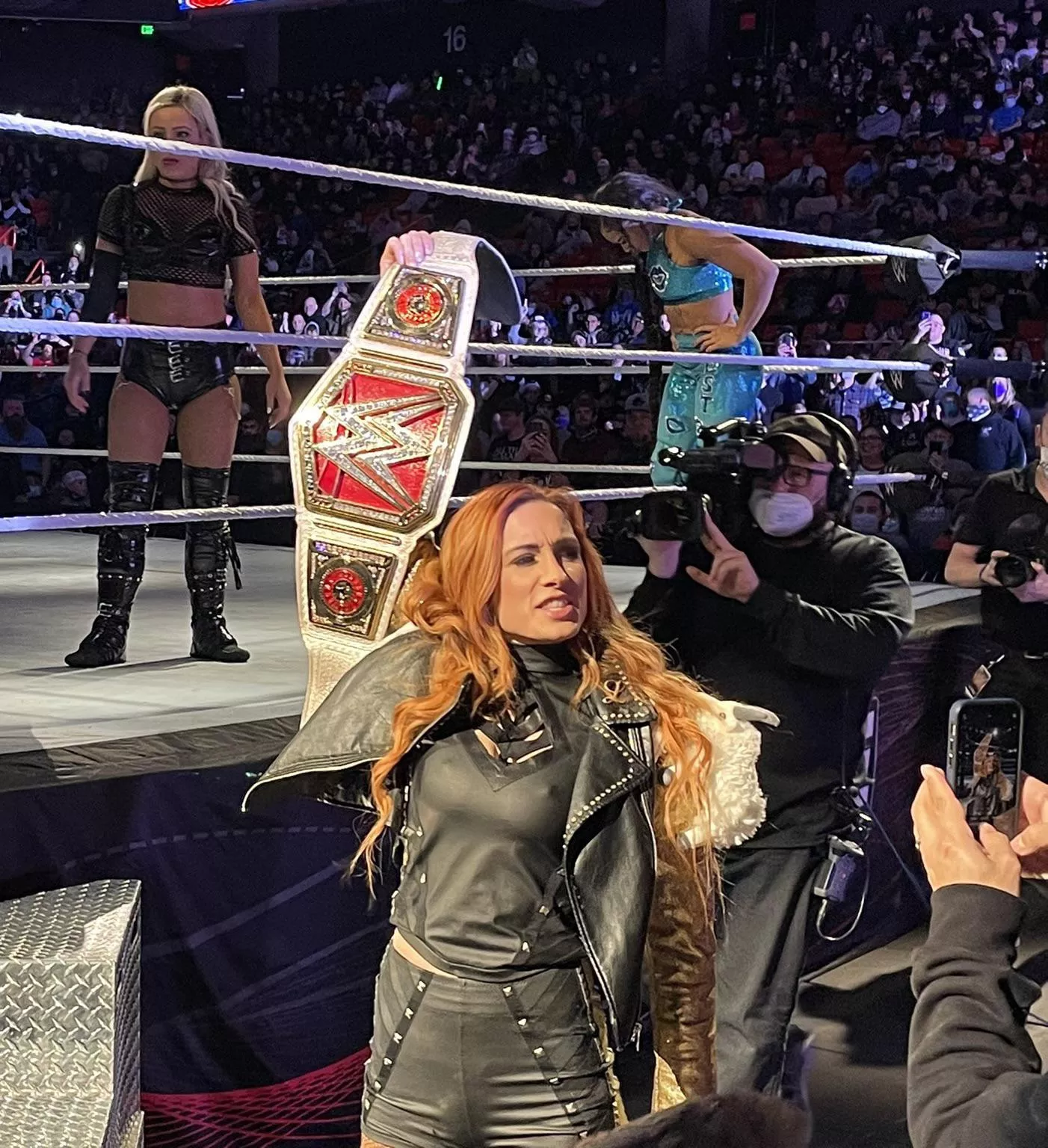 Becky Lynch feeling chilly Becky Lynch feeling chilly