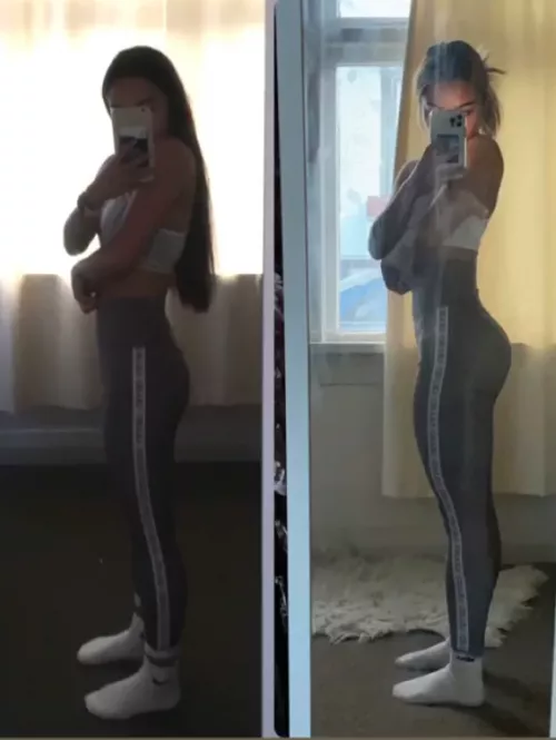 Been working hard on my ass 😜 4'10 F18