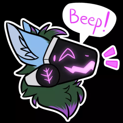Beep! Protogen sticker!