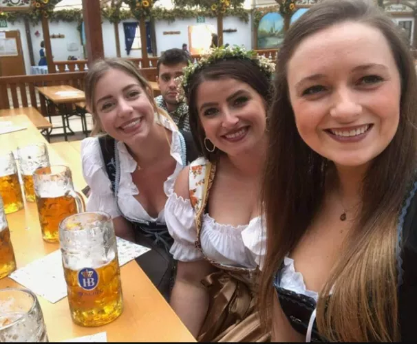 Beer and dirndl