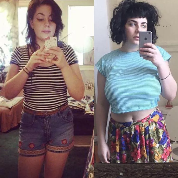 Before and after going away to art school :) Before and after going away to art school :)