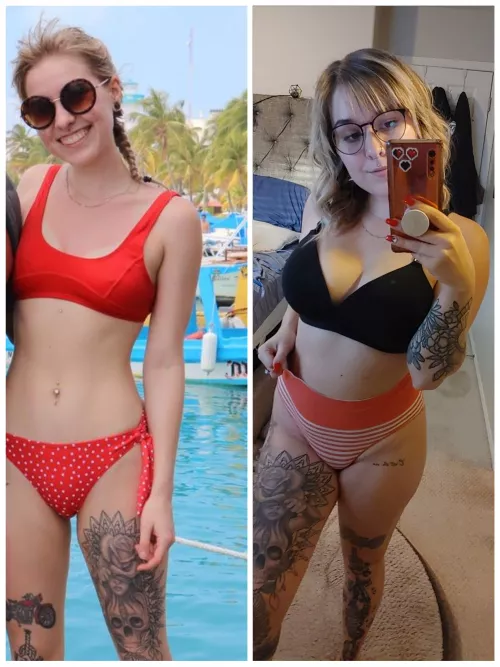 before and after having a baby. what do you think?