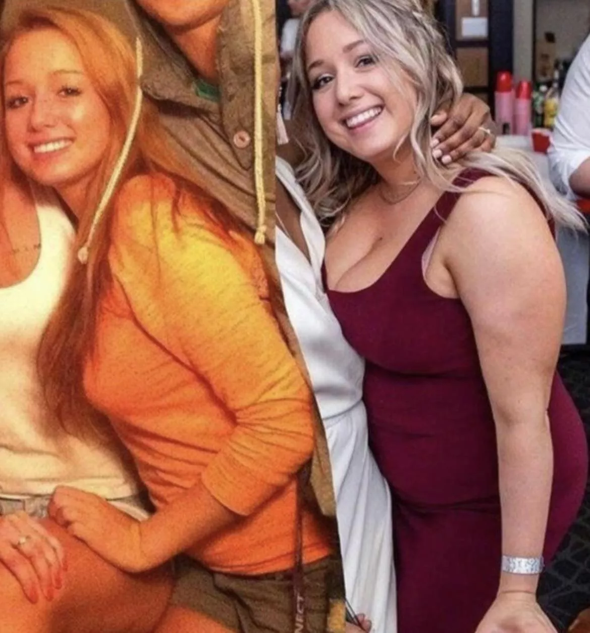 Before and after studying abroad for a year and a half.