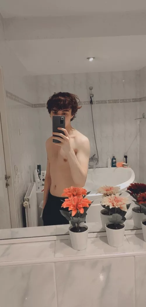 Before shower photo