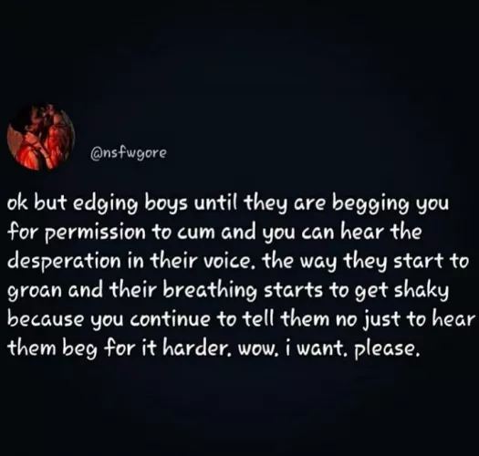 Begging your mistress to let you cum❤️💦