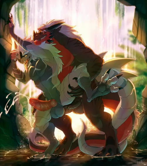 Behind the waterfall (Galehowl)