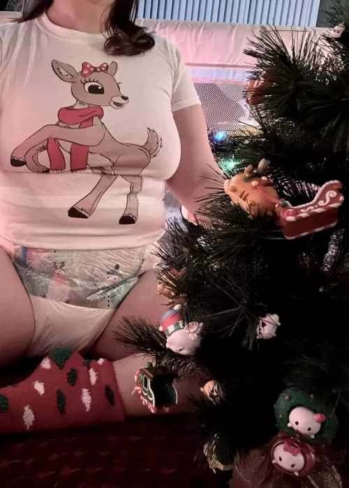 Being a good girl for Santa