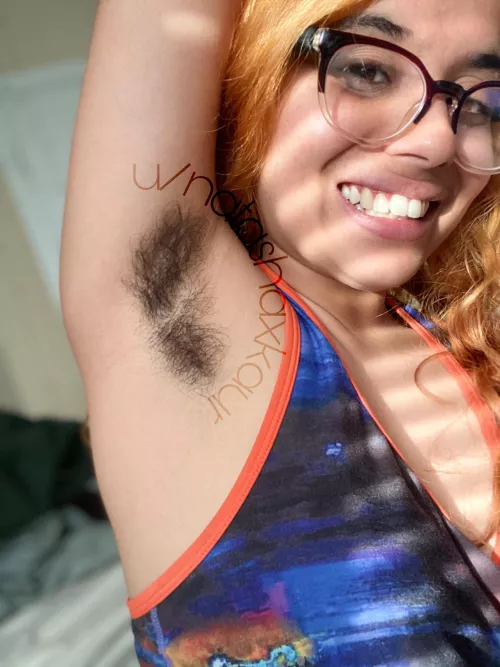 Being blonde/copper with fuzzy pits was so fun!