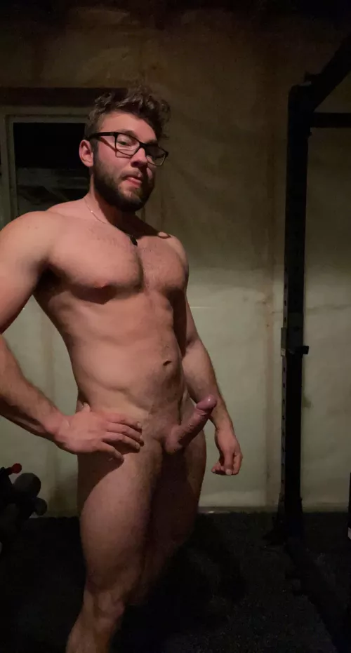 Being naughty in my home gym ;)