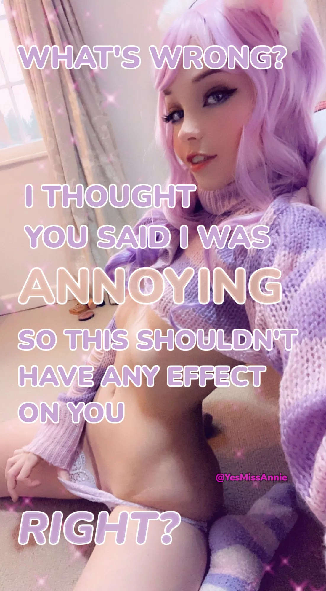 Belle Delphine’s never going to let you live it down…[femdom][humiliation]