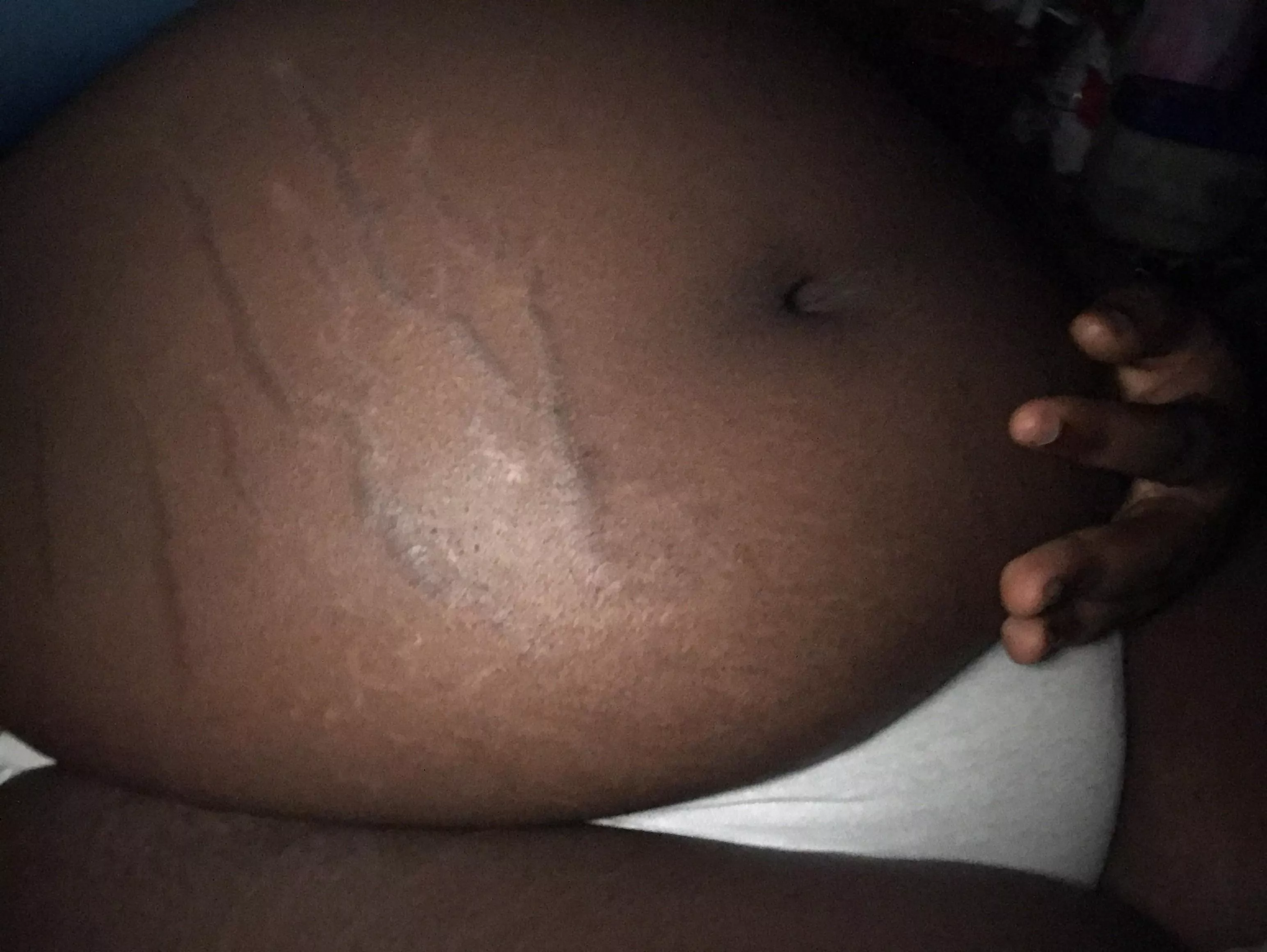 belly full of ramen and barq soda with some air.