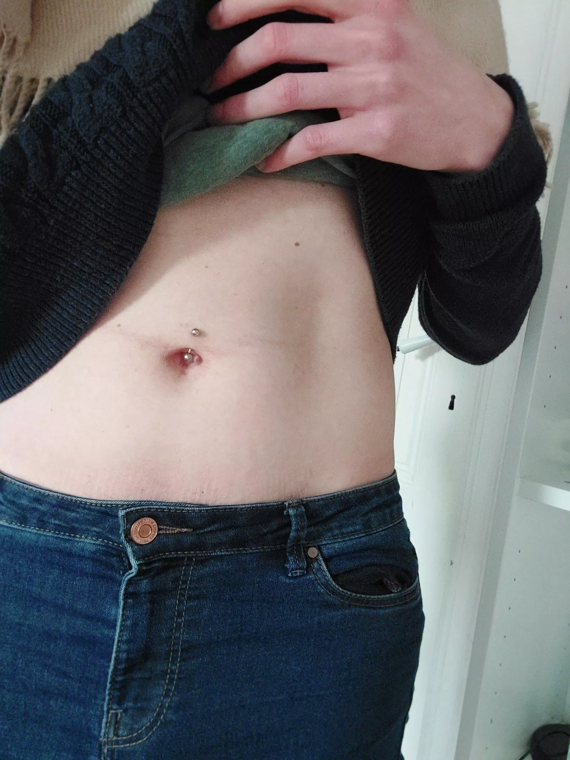 Bellybutton piercings are only for girls? Oops I got one now.. Bellybutton piercings are only for girls? Oops I got one now..