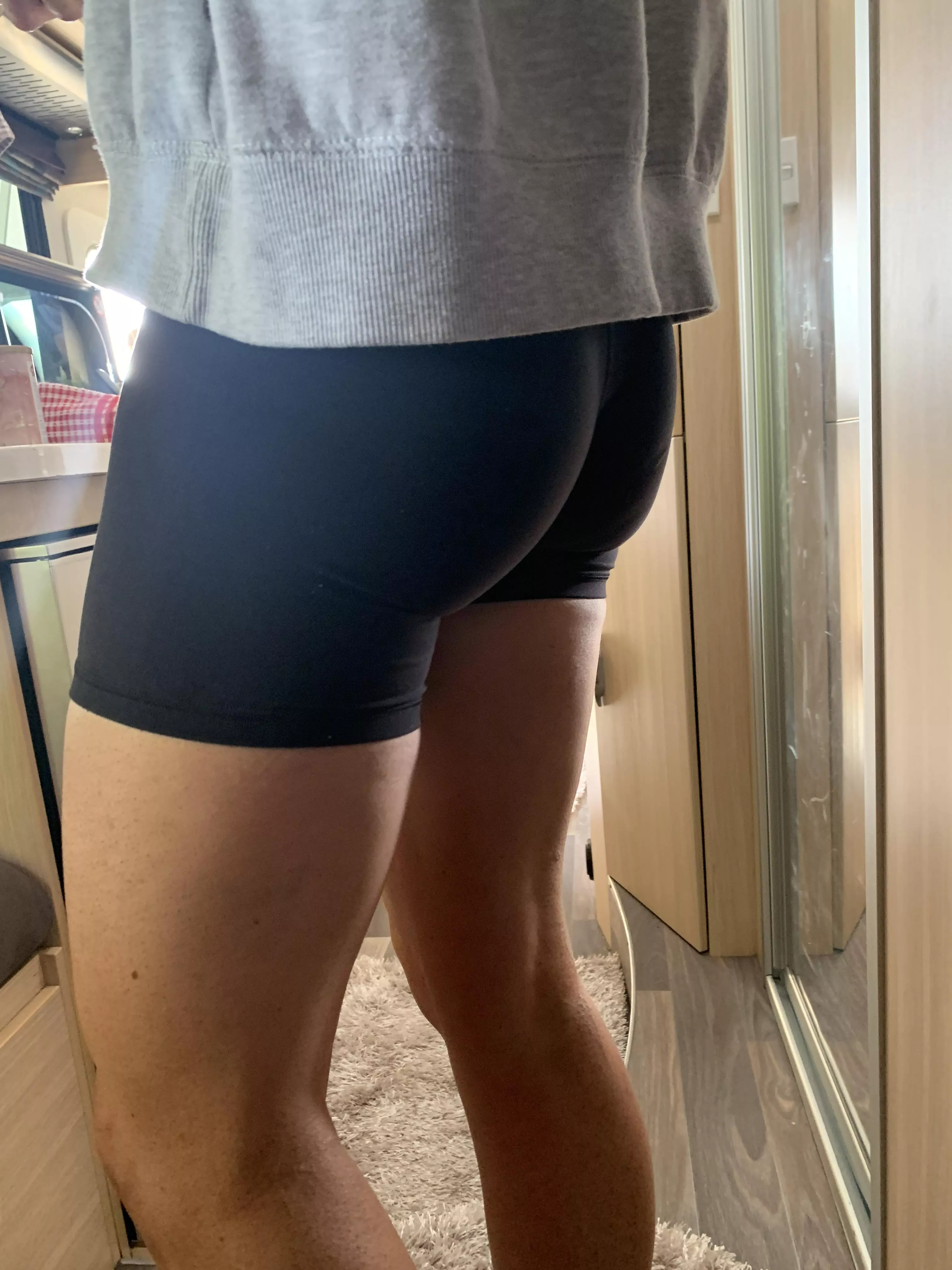Bend me over and pull them down! I have no underwear on