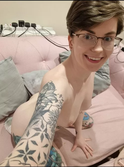 Bend me over the sofa and fuck me hard?