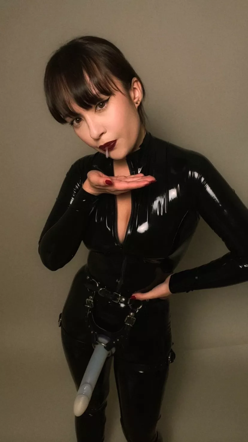 Bend over, dear. It's time for your training.