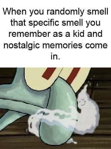 Besides baby powder, what other smells put you in little mode?