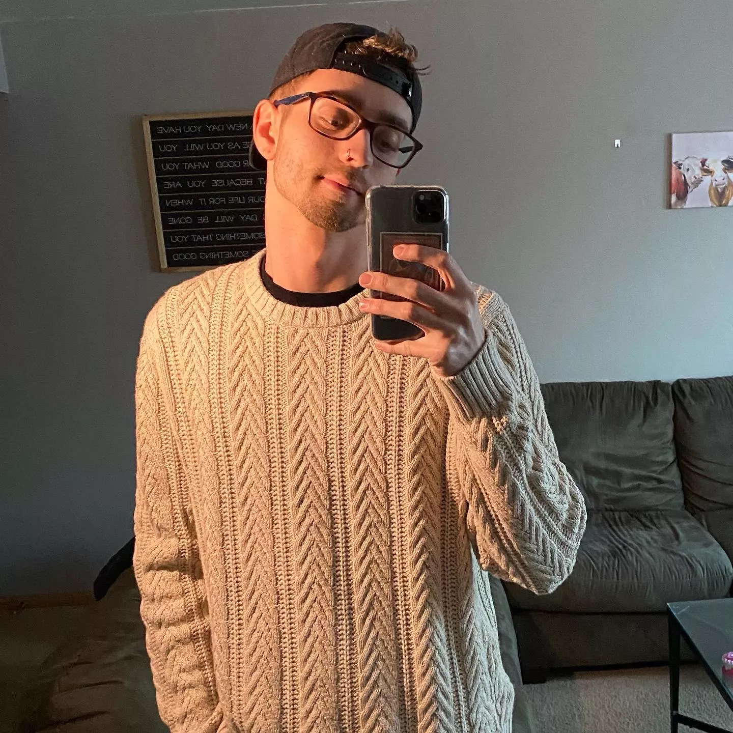 Best time to wear a cable knit sweater, is all the time