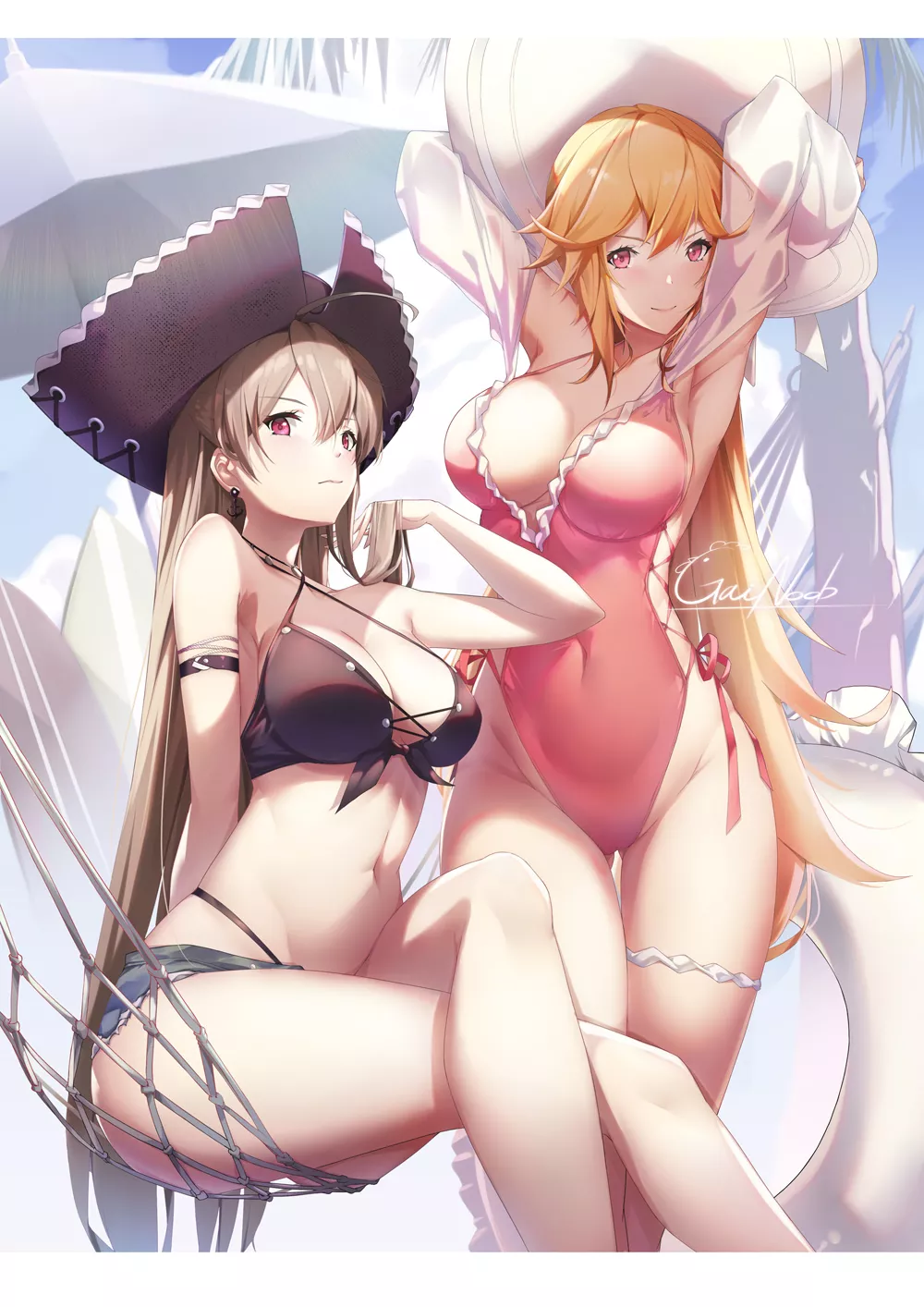 Besties~❤ (MNF Jean Bart & FFNF Richelieu, Azur Lane, Vichya Dominion Faction & Iris Libre Faction)