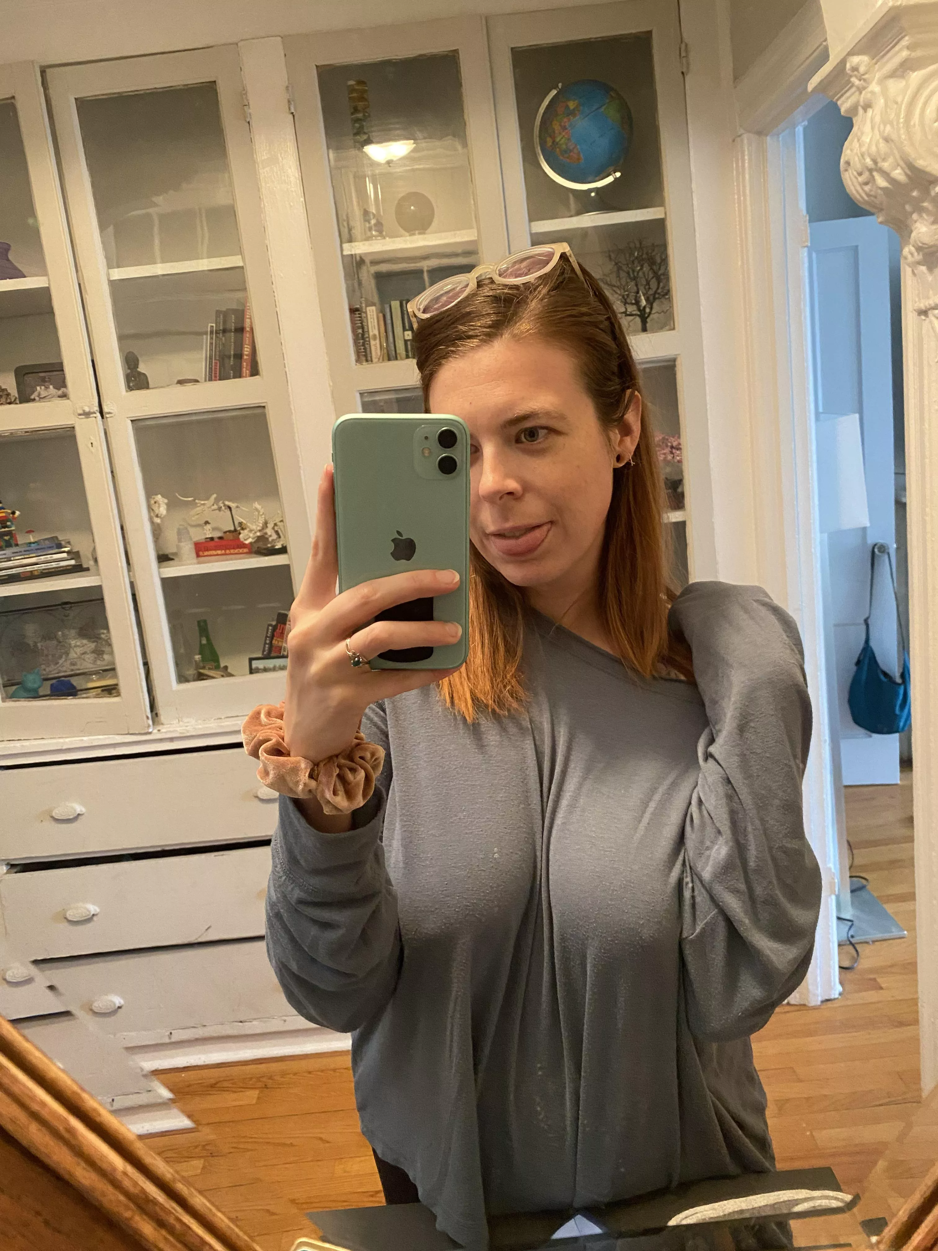 Big and braless Big and braless