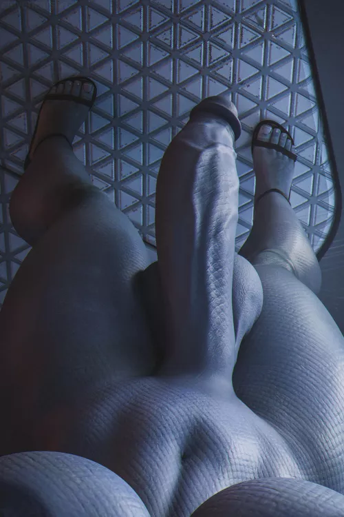 Big Futa cock and nice toes