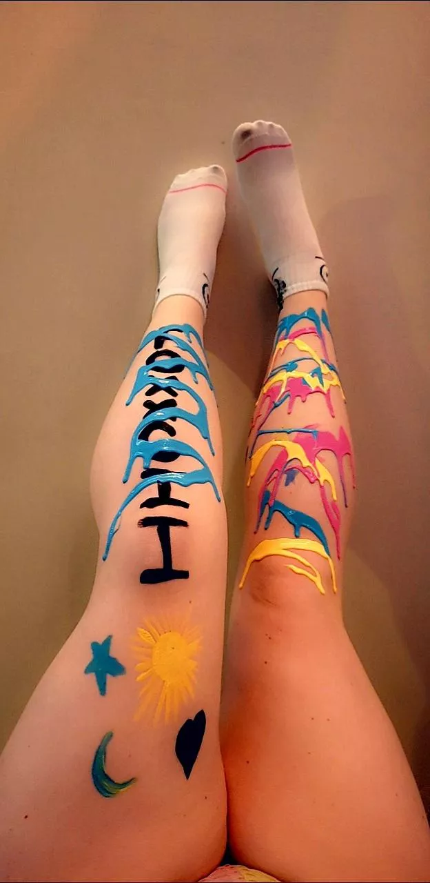 Big mess in my new white socks