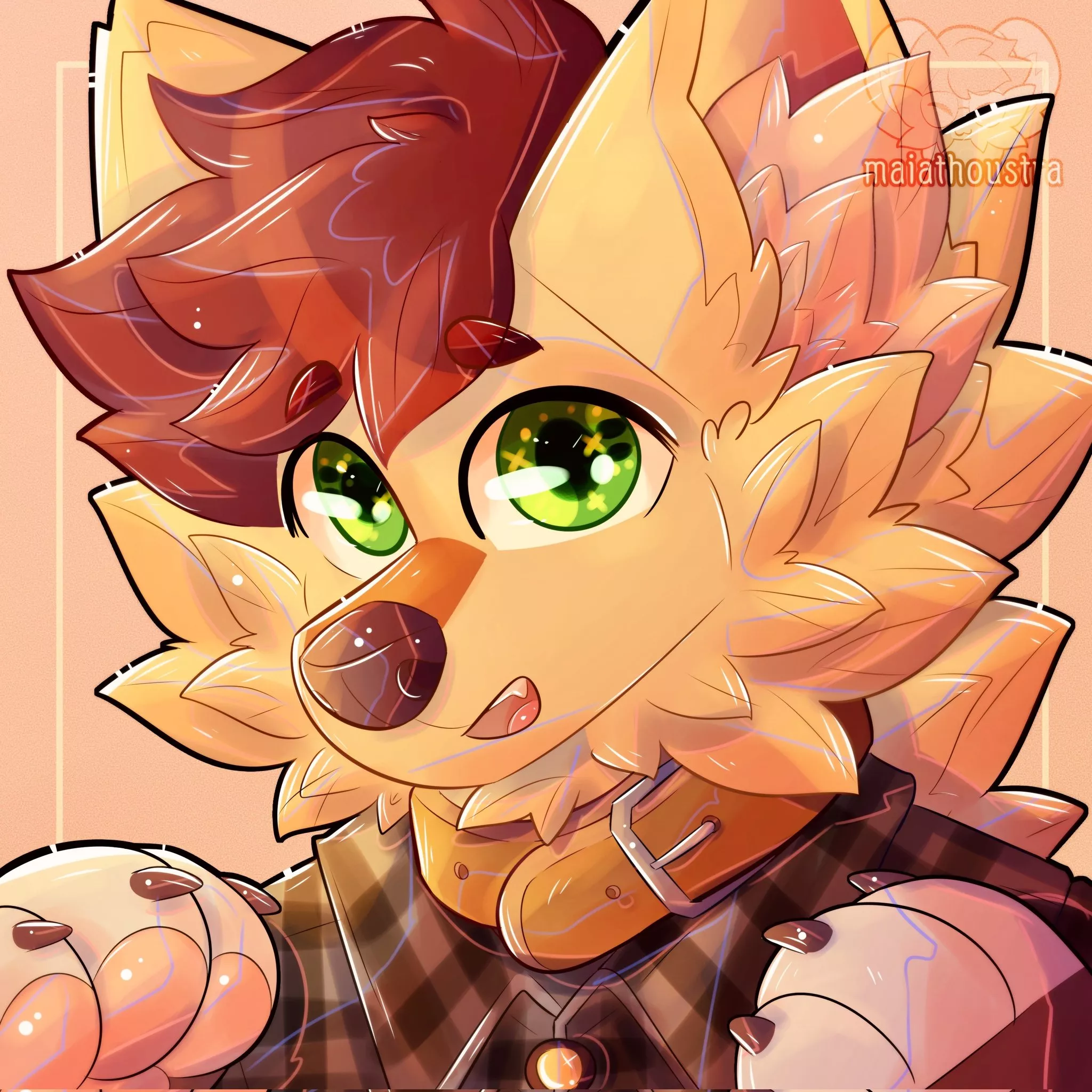 Big paws ~ commish for Thunder, art by me @maiathoustra