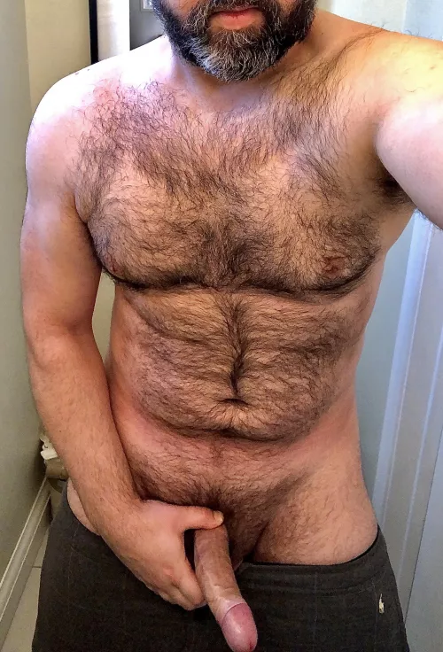Big, thick, furry dad with big, thick cock and loves to be bad.(41)