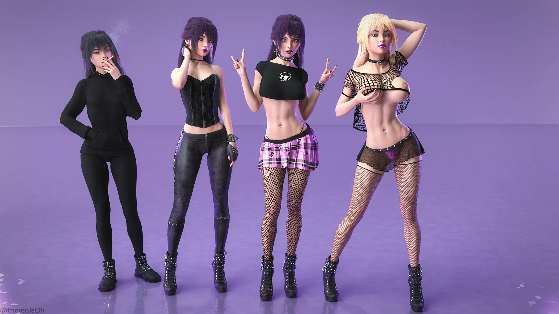 Big Tidyd Goth GF Bimbofication (therealzOh)