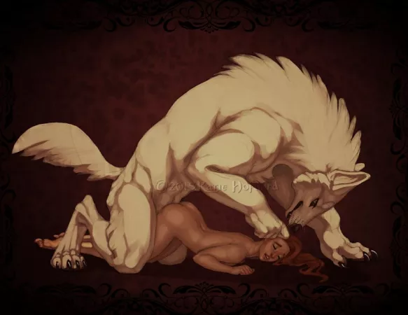Big wolf, small mate Big wolf, small mate