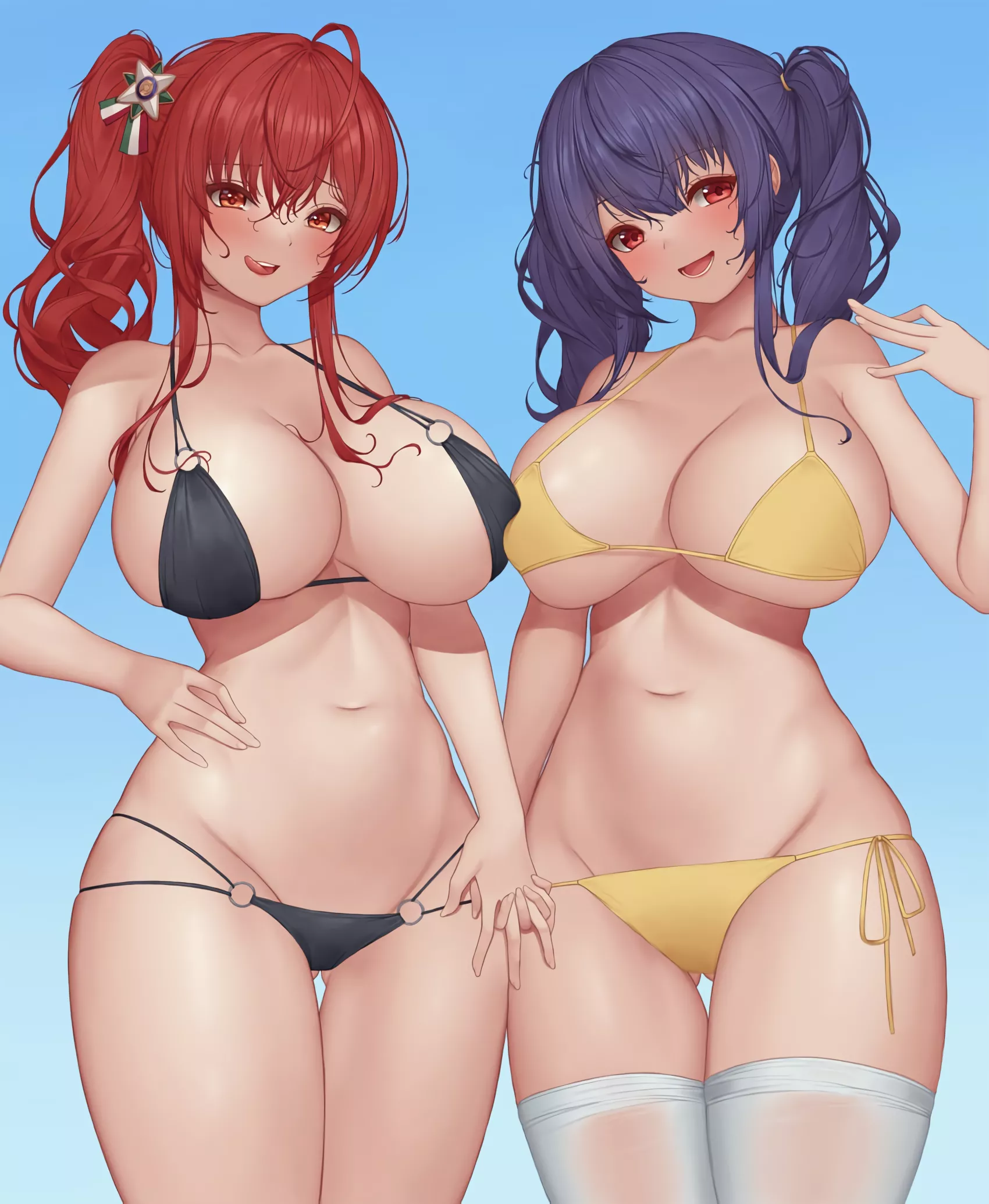 Bikini Zara and Pola (pinkcap_m)