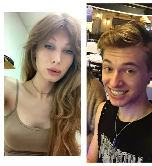 Bimbo progress! 4 yaers difference between photos.