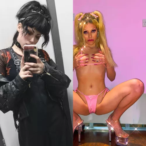 Bimbofication really does a body good! I look sooo much better as a dumb fuckdoll- don't you think? Next step: big fake tits!