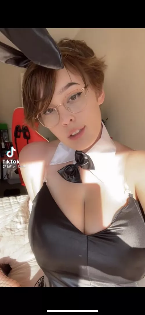 Bitter britt as a sexy bunny